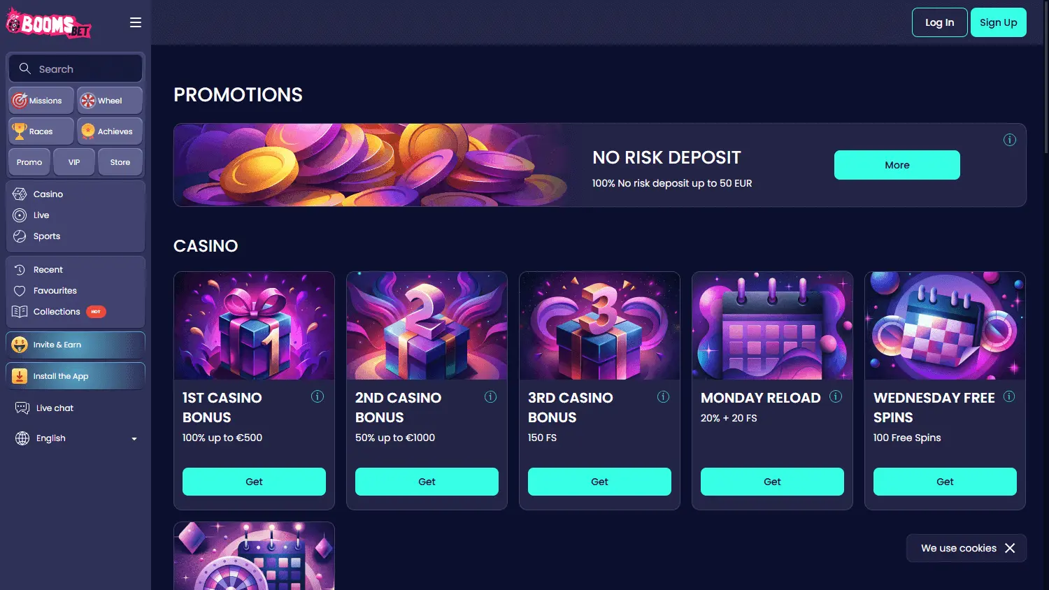 Booms Bet Casino App – Mobiele speelervaring image 3